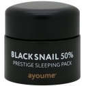 Ночная маска с муцином чёрной улитки Ayoume Black Snail Prestige Sleeping Pack