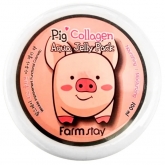 Антивозрастная ночная маска для лица FarmStay Collagen Aqua Piggy Jelly Pack
