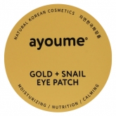 Гидрогелевые патчи для глаз с золотом и улиточным муцином Ayoume Gold and Snail Eye Patch