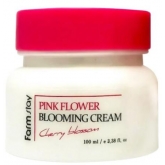 Цветочный крем для лица Farmstay Pink Flower Blooming Cream Cherry Blossom