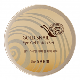 Патчи для век с экстрактом муцина улитки The Saem Gold Snail Eye Gel Patch Set