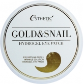 Гидрогелевые  патчи для глаз Esthetic House Gold And Snail Hygrogel Eyepatch