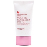 Увлажняющий солнцезащитный крем (санскрин) Mizon Mela defense white Multi UV Sun block SPF50+  PA+++