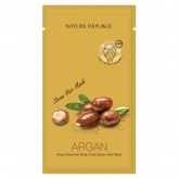 Питающая маска-шапка Nature Republic Argan Essential Deep Care Steam Hair Mask