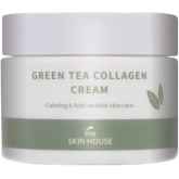 Успокаивающий крем для лица на основе коллагена и экстракта зелёного чая The Skin House Green Tea Collagen Cream