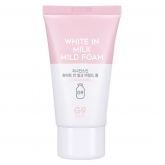 Отбеливающая пенка для чувствительной кожи G9Skin White in Milk Mild Foam