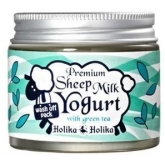 Увлажняющая ночная маска на основе овечьего молока (Зеленый чай) Holika Holika Premium Sheep Milk Yogurt With Green Tea