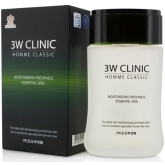 Мужской увлажняющий тоник 3W Clinic Classic Moisturizing Freshness Essential Skin