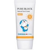 Солнцезащитный крем A'Pieu Pure Block Natural Daily Sun Cream Doraemon Edition SPF 45 PA+++