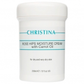 Увлажняющий крем для сухой кожи Christina Rose Hips Moisture Cream With Carrot Oil For Dry And Very Dry Skin