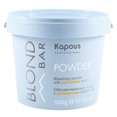 Обесцвечивающая пудра с антижелтым эффектом Kapous Professional Blond Bar Anti Yellow Bleaching Powder