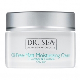 Крем с экстрактами огурца и Дуналиеллы Dr.Sea Oil-Free-Matt Moisturizing Cream