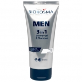 Шампунь-гель для душа 3 в 1 мужской Biokosma Men 3 In 1 Shower Gel And Shampoo