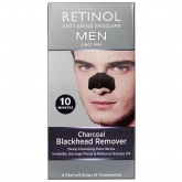 Патчи для удаления черных точек на основе угля Retinol Men Charcoal Blackhead Remover
