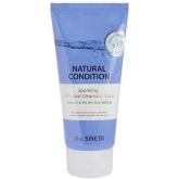 Очищающая пенка с водородом The Saem Natural Condition Sparkling Anti-dust Cleansing