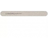 Пилка Зебра для ногтей серая прямая Limoni Grey Nail File