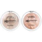 Пудра для лица хайлайтер Lamel HD Highlighting Powder 