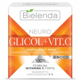 Отшелушивающий крем корректор морщин и пигментных пятен ночь Bielenda Neuro Glicol + Vit. C Cream