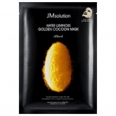 Тканевая маска с экстрактом золотого шелкопряда JMsolution Water Luminous Golden Cocoon Mask Black