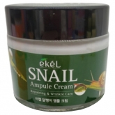 Ампульный крем с улиточным муцином Ekel Snail Ampoule Cream 