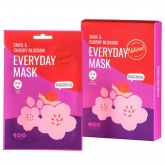 Набор масок для лица Для сияния кожи Dearboo Snail And Cherry Blossom Mask Set