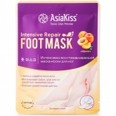 Маска-носки Абрикос для ног AsiaKiss Intensive Repair Foot Mask