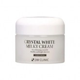 Осветляющий крем для лица 3W Clinic Crystal White Milky Cream
