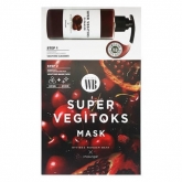 Осветляющая 2-х ступенчатая тканевая маска  Wonder Bath Super Vegitoks Mask Red