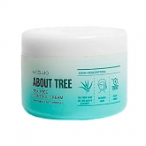 Осветляющий крем для лица с чайным деревом против морщин Cellio About Tree Teatree Control Cream Whitening & Anti-Wrinkle