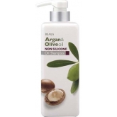 Шампунь для волос с 2 видами масел Kumano Cosmetics Beaua Argan And Olive Oil Non Silicone Oil Shampoo