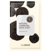 Маска тканевая с древесным углем The Saem Natural Charcoal Mask Sheet