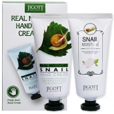 Набор кремов для рук и ног с улиткой Jigott Real Moisture Hand and Foot Cream Set