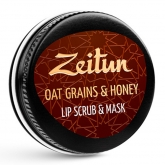 Скраб-маска для губ с овсяными хлопьями Zeitun Oat Grains and Honey Lip Scrub and Mask