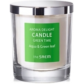 Ароматическая свеча The Saem Aroma Delight Candle Green Time