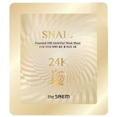 Улиточная гелевая маска с золотом The Saem Snail Essential 24K Gold Gel Mask Sheet
