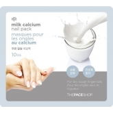 Маска для ногтей с молочным кальцем The Face Shop Milk CalciumandProteine Nail Pack