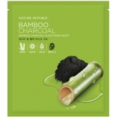 Черная маска для лица Nature Republic Bamboo Charcoal Black Mask Sheet