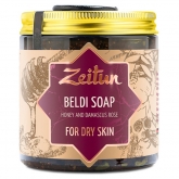 Черное мыло бельди с маслом дамасской розы Zeitun Authentic Gentle Beldi Soap