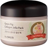 Омолаживающая гелевая маска The Saem Green Pig Collagen Jella Pack
