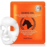 Тканевая маска с лошадиным жиром Medi Flower Special Treatment Energizing Mask Pack Horse Oil