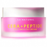 Крем для кожи вокруг глаз с пептидами и керамидами So Natural Cera Peptide Eye Smooth Cream