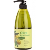 Расслабляющий гель для душа с оливковым маслом Welcos Olive Body cleanser