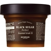 Скраб с чёрным сахаром Skinfood Black Sugar Perfect Essential Scrub 2Х