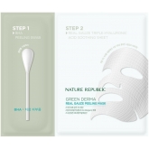 Двухэтапная маска-пилинг с ВНА-кислотой Nature Republic Green Derma Real Gauze Peeling Mask BHA