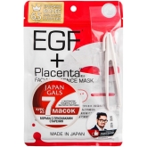 Маска для лица с экстрактом плаценты и фактором EGF Japan Gals EGF and Placenta Facial Essence Mask