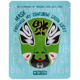 Маска для лица эффектом Baviphat Urban Dollkiss Dr.119 Farewell My Concubine Green Lucky Mask