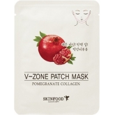 Подтягивающая маска для подбородка Skinfood Pomegranate Collagen V-Zone Patch Mask
