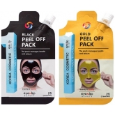 Очищающая маска-плёнка Eyenlip Pocket Pouch Line Black Peel Off Pack