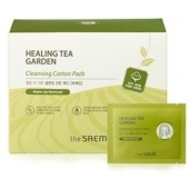 Влажные очищающие диски из хлопка The Saem Healing Tea Garden Cleansing Cotton Pads