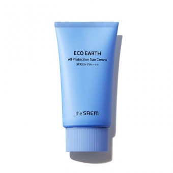 Солнцезащитный крем The Saem Eco Earth All Protection Sun Cream SPF50+ PA+++